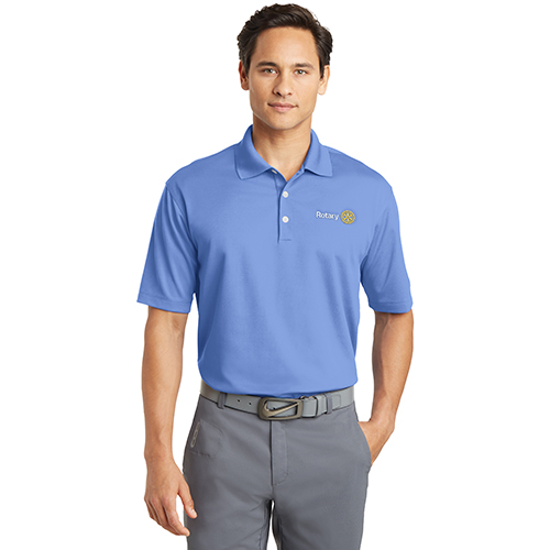 Rotary Men's Valor Blue Nike Golf Dri-Fit Micro Pique Polo