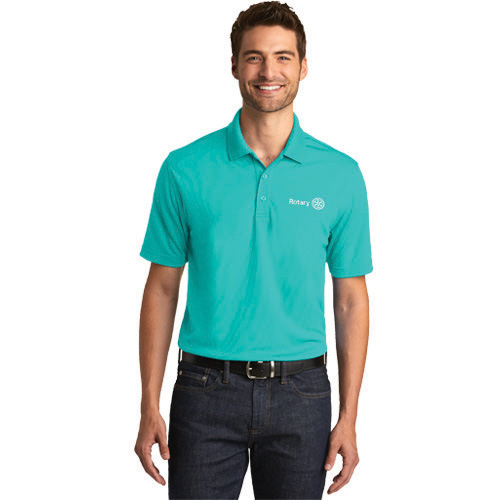 Rotary Men's Short Sleeve Aquamarine Polo