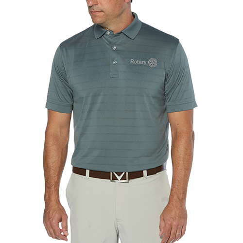 Rotary Callaway Men's Gray Ventilated Polo