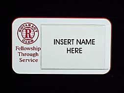 Rotary ROTARACT WINDOW BADGE (4 PACK) B CLIP