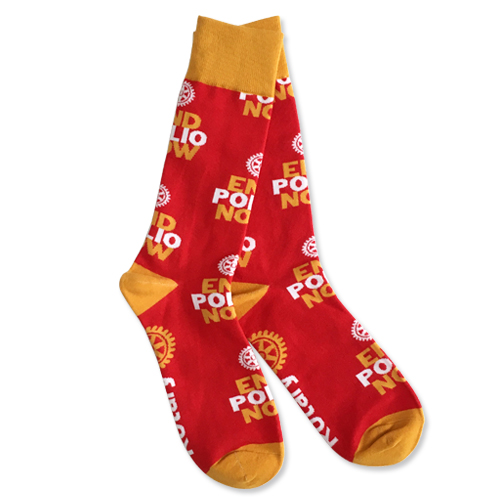 Rotary End Polio Now Socks