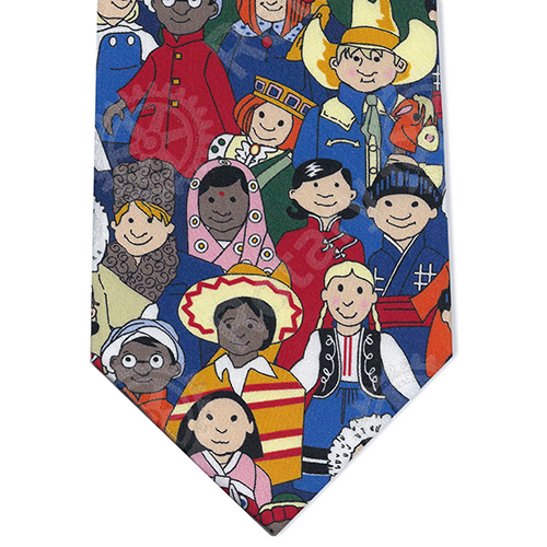 Rotary International Kids Silk Tie w/ Masterbrand