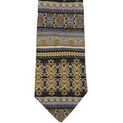 Rotary Designer Print Silk Necktie