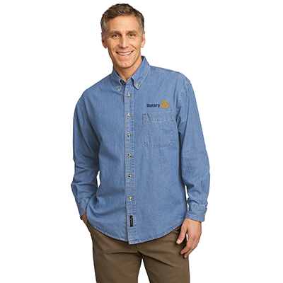 Rotary Men's Denim Shirt - Long Sleeve