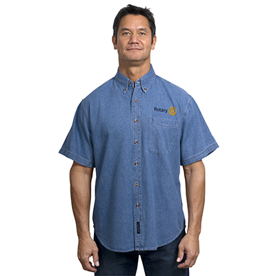 Rotary Men's Denim Shirt -  Short Sleeve