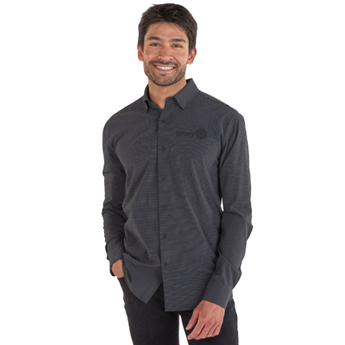 Rotary Men's Black/Gray Woven Shirt