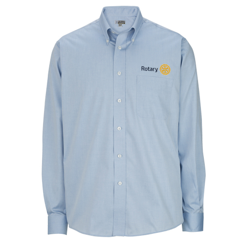 Rotary Light Blue Executive Pinpoint Oxford Dress Shirt