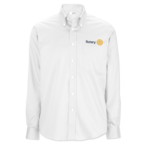 Rotary White Executive Pinpoint Oxford Dress Shirt