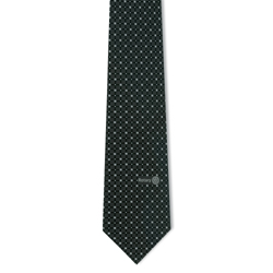 Rotary Black/Silver Woven Silk Necktie