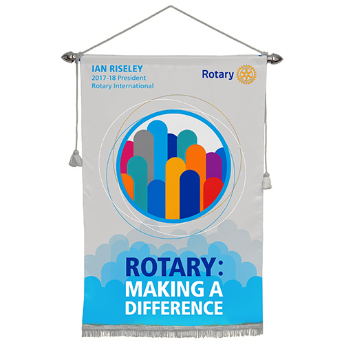 Rotary Theme Banner Rotary Club Supplies Russell Hampton Company