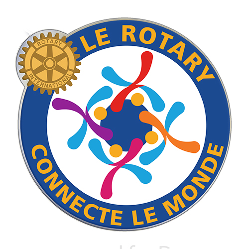 Rotary French 2019-20 Theme Full Color Printed Lapel Pin