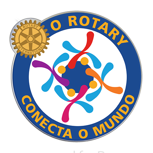 Rotary Portuguese 2019-20 Theme Full Color Printed Lapel Pin