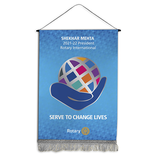 Rotary 2021-22 Theme Podium Banner, 18
