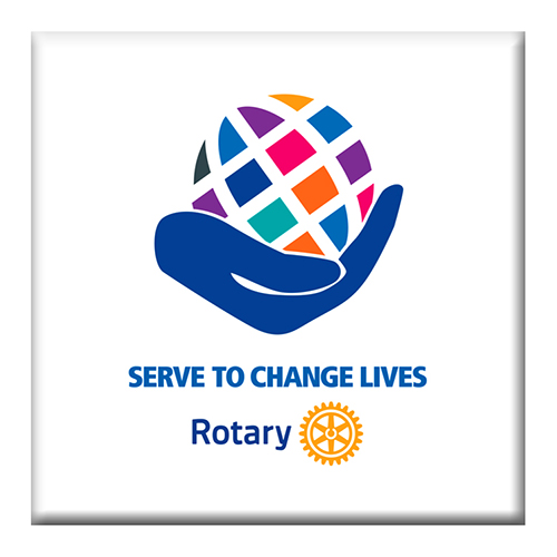 Rotary 2021-22 Rotary Theme Coaster, 4-1/4