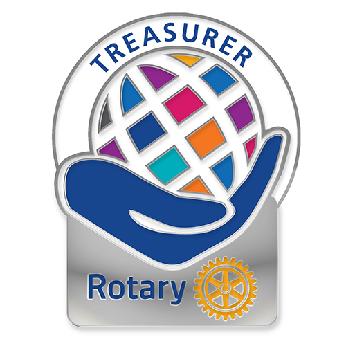 Rotary Theme Officer Pin - Treasurer