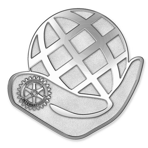 Rotary 2021-22 Silver Finish Lapel Pin