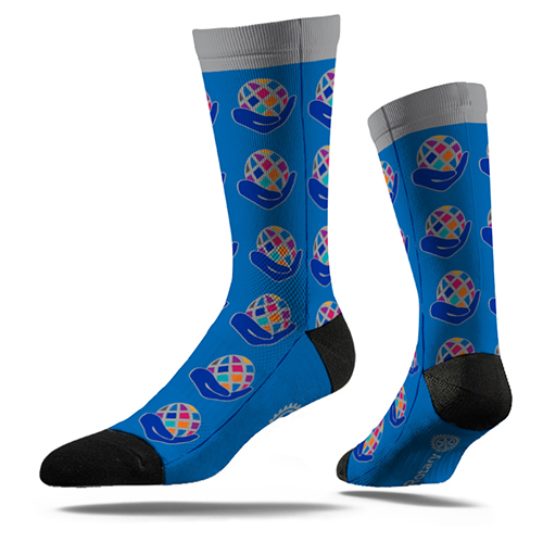 Rotary Pair of '21-'22  President's Theme Socks