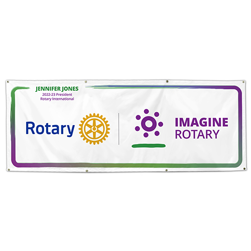 Rotary 2022-23 Vinyl 3' x 8' Wall Banner