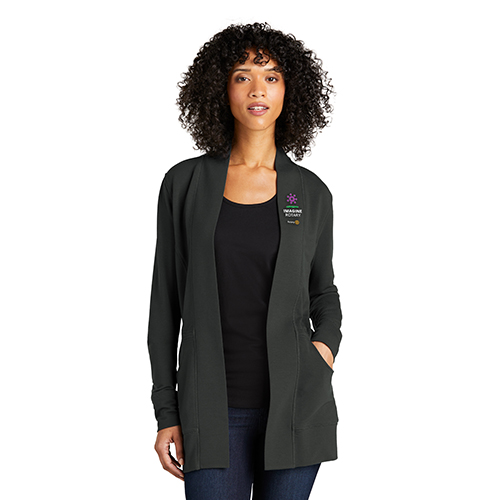 Rotary 2022-23 Theme Ladies' Charcoal Cardigan