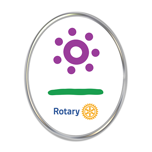 Rotary 2022-23 Theme Full Color Printed Lapel Pin