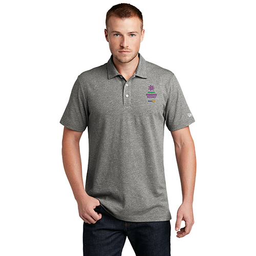Rotary 2022-23 Theme Polo Grey Slub Twist