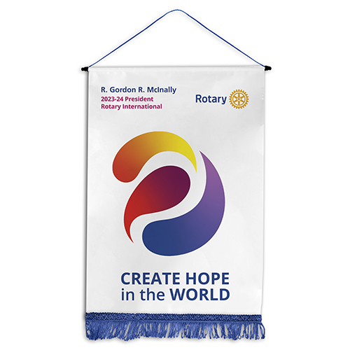 Rotary 2023-24 Theme Podium Banner, 18