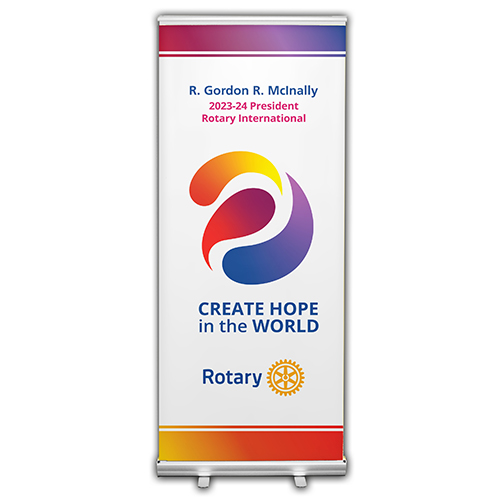 Rotary 2023-24 Theme Retractable Banner