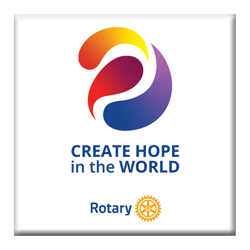 Rotary 2023-24 Rotary Theme Coaster, 4-1/4