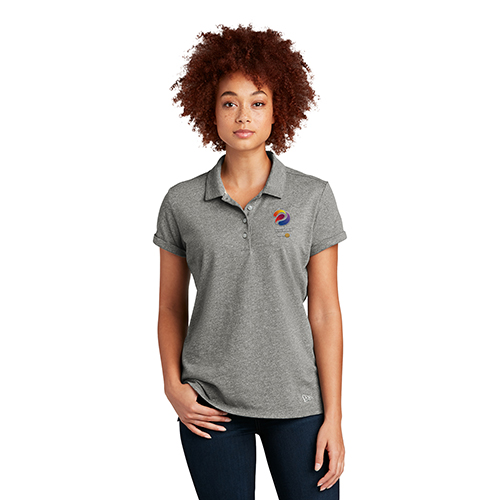Rotary 2023-24  Ladies'Theme Polo Grey Slub Twist