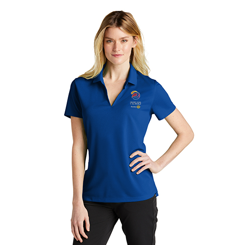 Rotary 2023-24 Theme Ladies Blue Nike Golf Polo