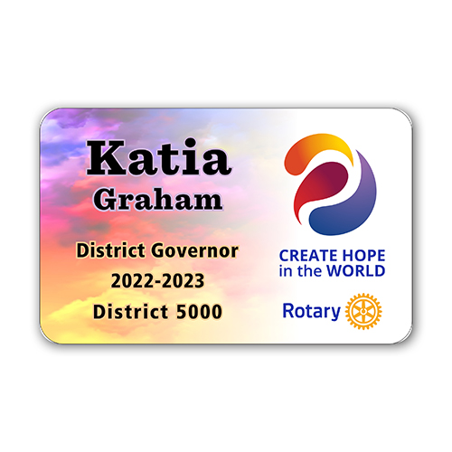 Rotary 2023-24 Theme Badge -  Credit Card (Style 4)