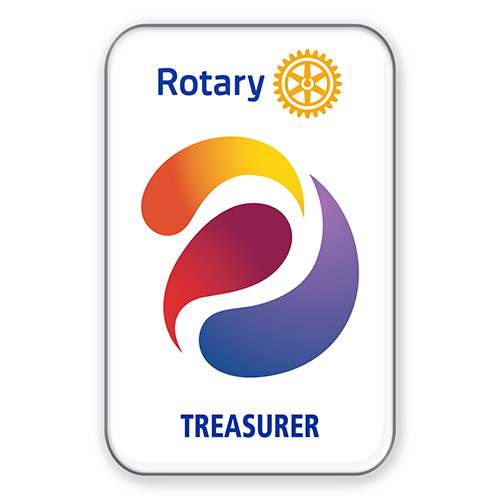 Rotary 2023-24 Theme Officer Pin - Treasurer