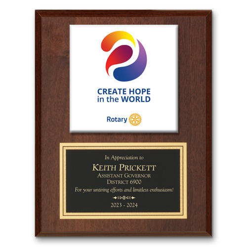Rotary 2023-2024 Theme Award Plaque