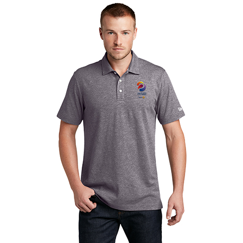 Rotary 2023-24 Theme Polo Grey Slub Twist