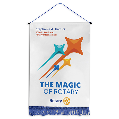 Rotary 2024-25 Theme Podium Banner, 18