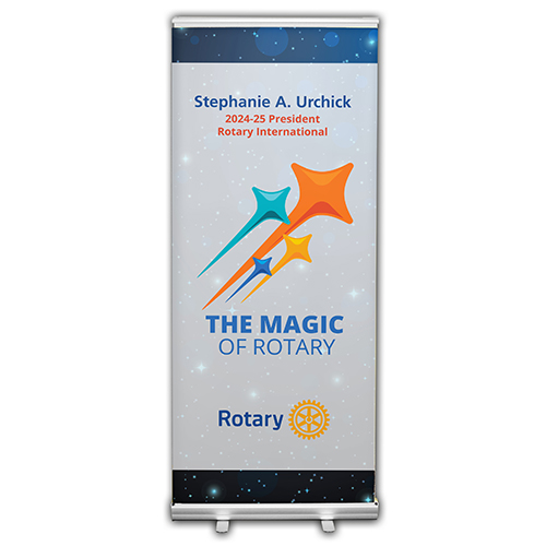 Rotary 2024-25 Theme Retractable Banner