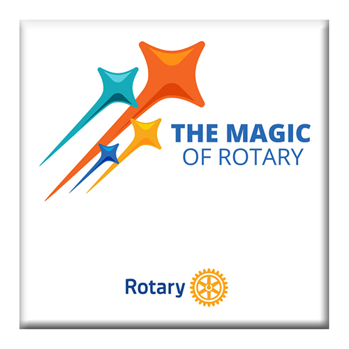 Rotary 2024-25 Rotary Theme Coaster, 4-1/4