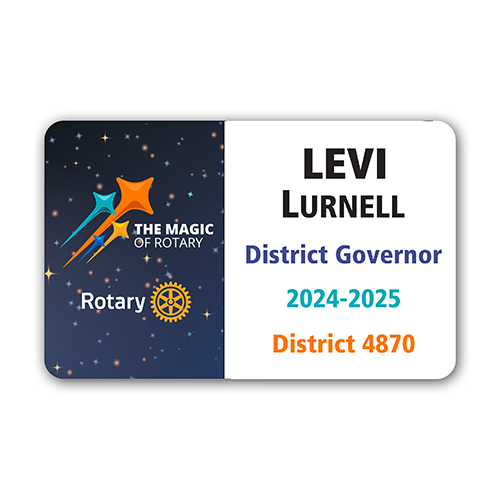 Rotary 2024-25 Theme Badge -  Credit Card (Style 2)