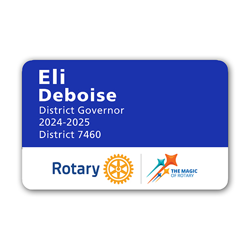 Rotary 2024-25 Theme Badge -  Credit Card (Style 3)