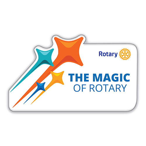 Rotary 2024-25 Theme Full Color Printed Lapel Pin