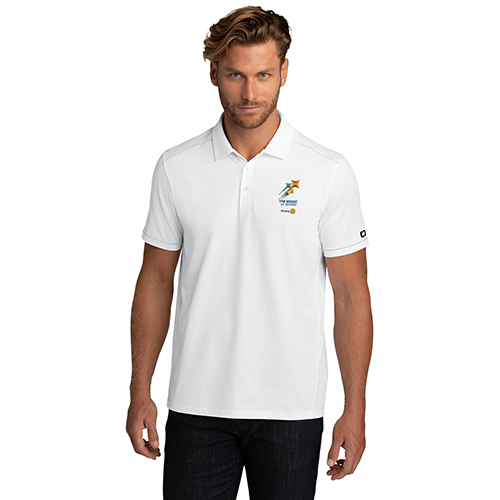 Rotary 2024-25 Theme Men's Ogio White Polo