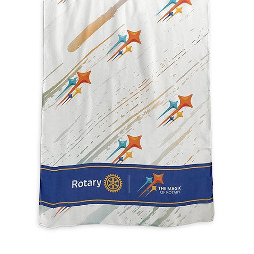 Rotary 2024-25 Theme Silk Scarf
