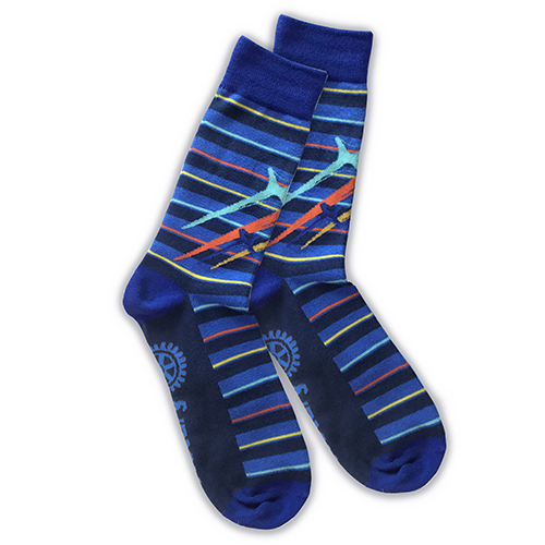 Rotary Pair of '24-'25  President's Theme Socks