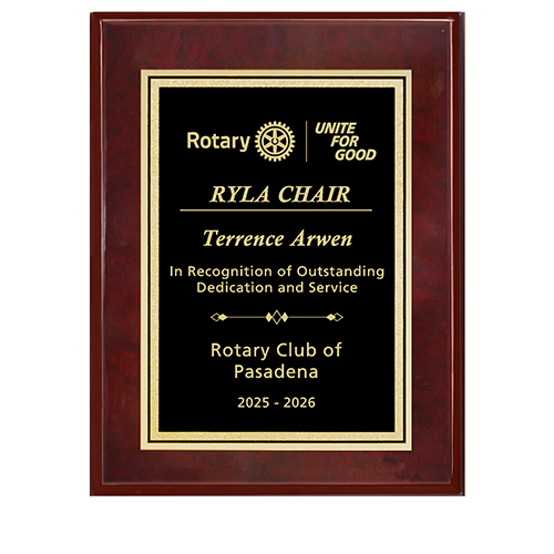 Rotary 2025-26 Message Plaque
