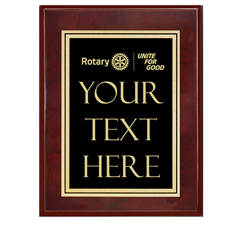 Rotary 2025-26 Message Plaque