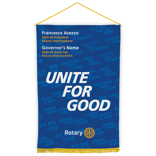 Rotary Customized 2025-26 Message Club Banner - 40