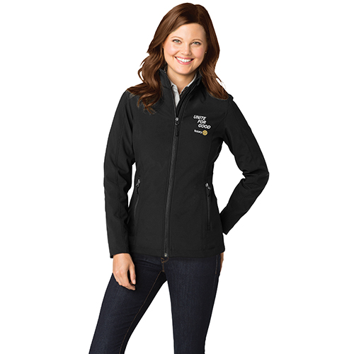 Rotary 2025-26 Message Ladies' Black Jacket
