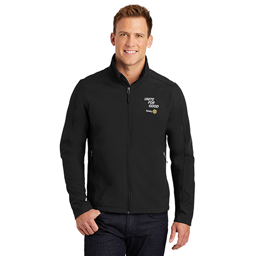 Rotary 2025-26 Message Men's Black Jacket