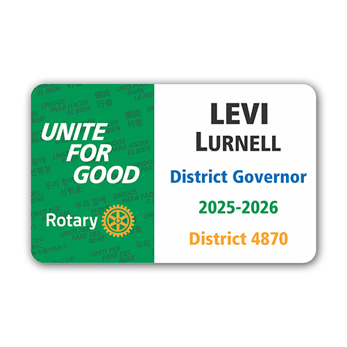 Rotary 2025-26 Theme Badge -  Credit Card (Style 2)