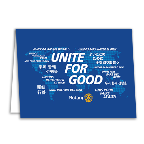 Rotary 2025-26 Message Note Cards, 10-pack